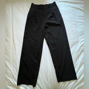 Uniqlo high waisted wide leg pants